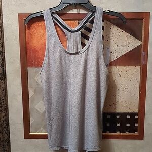 Nike Gray Sleeveless Backless Tank Top